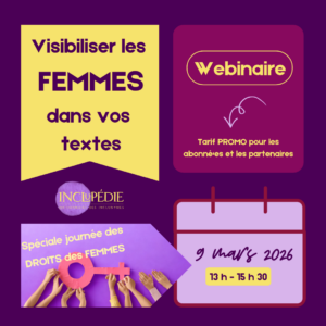 Webinaire : visibiliser les femmes dans vos textes